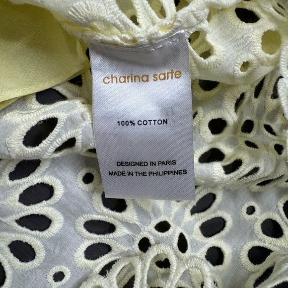 Charina Sarte Eyelet Mini Babydoll Dress - Picture 3 of 7